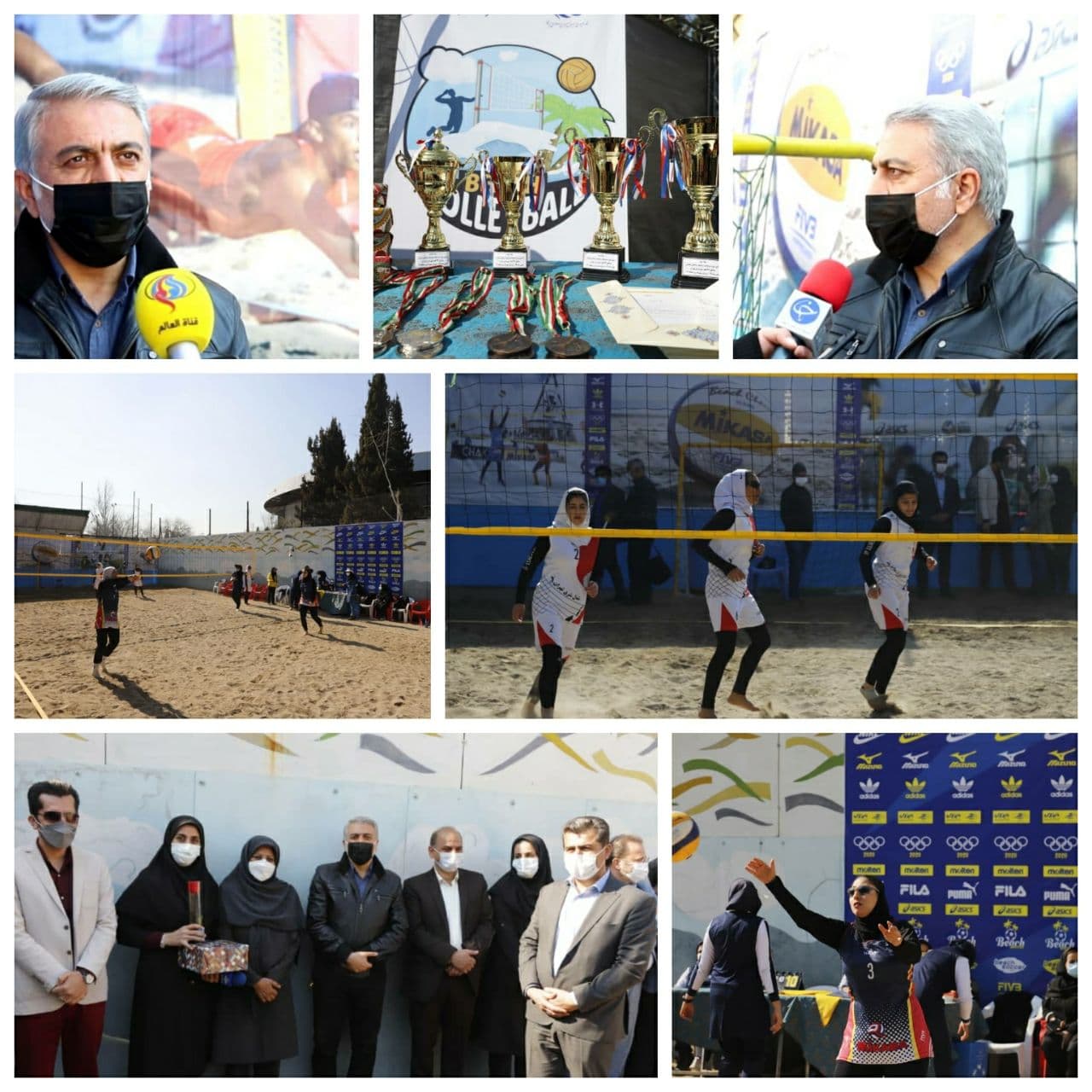 فینال نخستین دوره مسابقات والیبال ساحلی بانوان شهر تهران در منطقه ۱۶