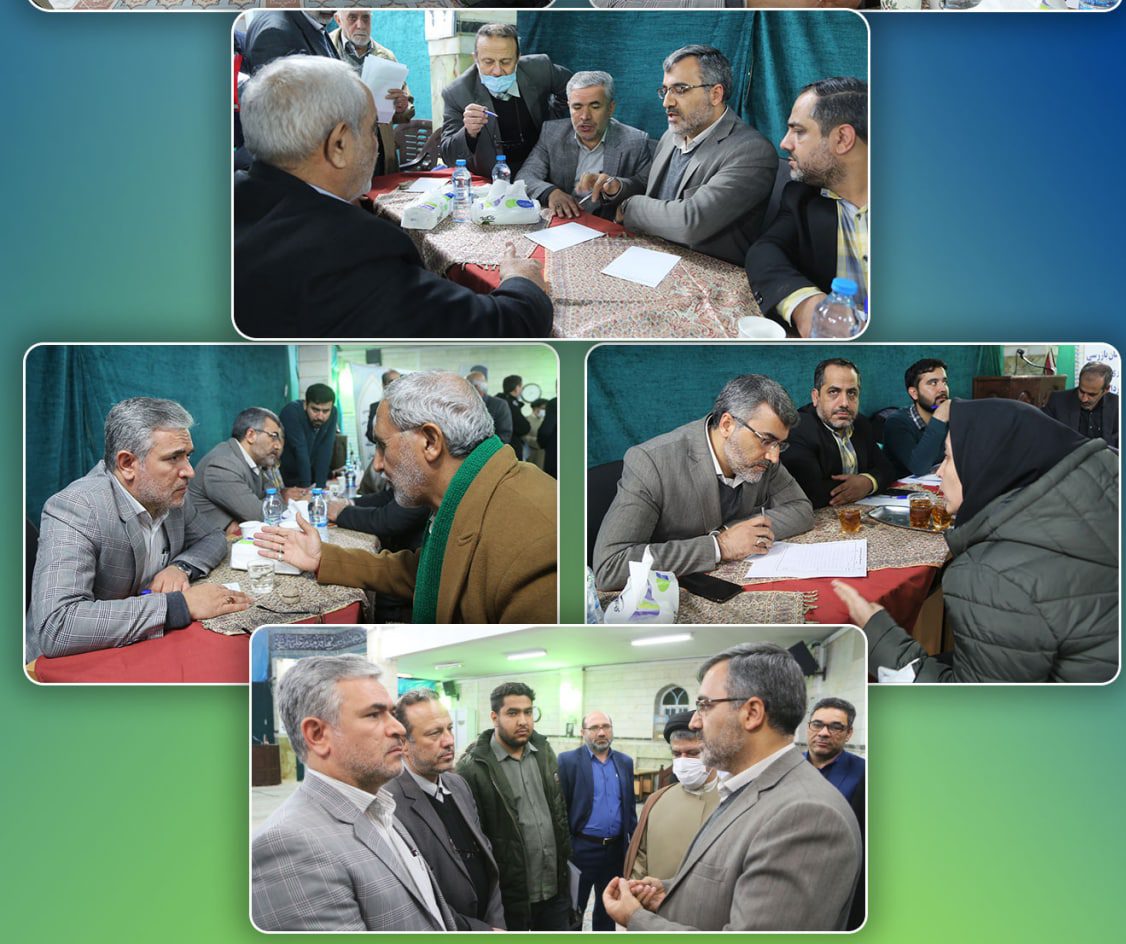 دیدار مردمی رئیس سازمان بازرسی شهرداری تهران و شهردار منطقه 15 با شهروندان