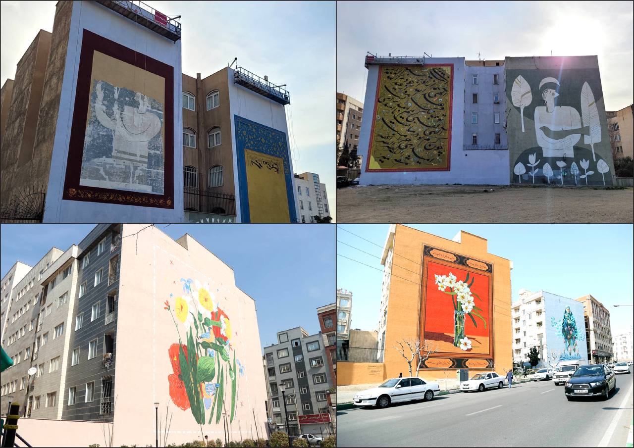 اجرای 10 هزار متر مربع دیوارنگاری در سالانه بهارستان