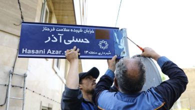 نامگذاری یک خیابان در منطقه 13 به نام شهید پرستار «فرحناز حسنی آذر»