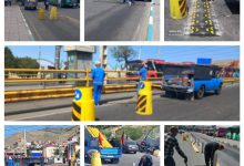 تمهیدات ترافیکی و بازسازی مسیر خط ویژه اتوبوس های تندرو BRT در بلوار شهدای حصارک