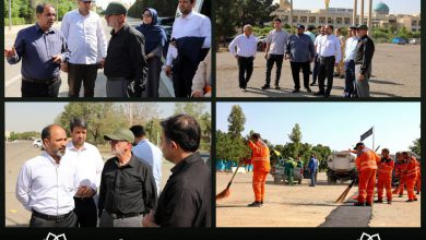 بازدید مدیرکل امور خدمات شهری از محورهای منتهی به ورودی های حرم مطهر حضرت امام خمینی(ره)